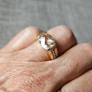Premier Gold and Silver Gemstone Ring